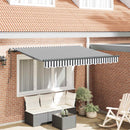 Utrækkelig Markise Antracit 250 x 200 cm Stof
