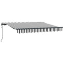 Utrækkelig Markise Antracit 250 x 200 cm Stof
