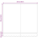Utrækkelig Markise Gul og Grå 250 x 200 cm Stof