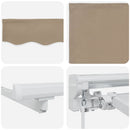 Markiseramme Beige 250 x 200 cm Polyester med PU belægning