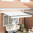 Utrækkelig Markise Hvid 250 x 200 cm Stof