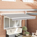 Markiseramme Lysegrå 250 x 200 cm Polyester med PU belægning