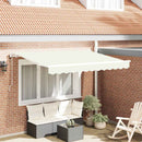 Utrækkelig Markise Creme 300 x 200 cm Stof