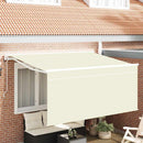 Utrækkelig Markise Creme 300 x 200 cm Polyester og Aluminium