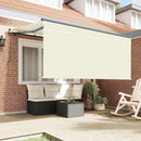 Utrækkelig Markise Creme 300 x 200 cm Polyester og Aluminium