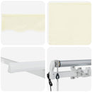 Utrækkelig Markise Creme 300 x 200 cm Polyester og Aluminium