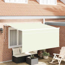 Utrækkelig Markise Creme 300 x 200 cm Polyester og Aluminium