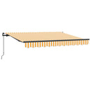 Utrækkelig Markise Gul 300 x 200 cm Stof