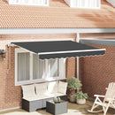 Utrækkelig Markise Antracit 300 x 200 cm Stof