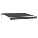 Utrækkelig Markise Antracit 300 x 200 cm Stof