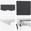 Utrækkelig Markise Antracit 300 x 200 cm Polyester og Aluminium
