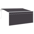Utrækkelig Markise Antracit 300 x 200 cm Polyester og Aluminium