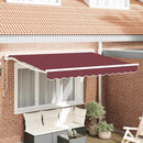 Markiseramme Bordeaux 300 x 200 cm Polyester med PU belægning