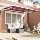 Markiseramme Bordeaux 300 x 200 cm Polyester med PU belægning
