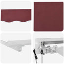 Markiseramme Bordeaux 300 x 200 cm Polyester med PU belægning