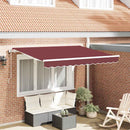 Udtrækkelig markise Bordeaux 300 x 200 cm Stof
