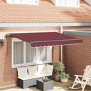 Udtrækkelig markise Bordeaux 300 x 200 cm Stof
