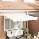 Markiseramme Hvid 300 x 200 cm Polyester med PU belægning