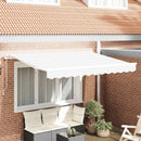 Utrækkelig Markise Hvid 300 x 200 cm Stof