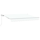 Utrækkelig Markise Hvid 300 x 200 cm Stof