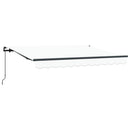 Utrækkelig Markise Hvid 300 x 200 cm Stof