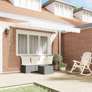 Utrækkelig Markise Hvid 300 x 200 cm Stof