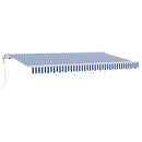 Utrækkelig Markise Blå 350 x 200 cm Stof
