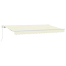 Utrækkelig Markise Creme 350 x 200 cm Stof