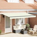 Utrækkelig Markise Creme 350 x 200 cm Stof