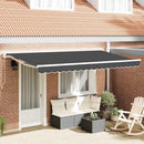 Markiseramme Antracit 350 x 200 cm Polyester med PU belægning