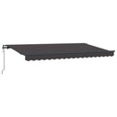Utrækkelig Markise Antracit 350 x 200 cm Stof