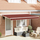 Markiseramme Orange og Sort 350 x 200 cm