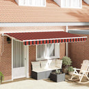 Markiseramme Orange og Sort 350 x 200 cm