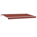 Markiseramme Orange og Sort 350 x 200 cm