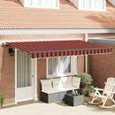 Utrækkelig Markise Orange 350 x 200 cm Stof