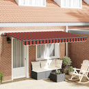 Utrækkelig Markise Orange 350 x 200 cm Stof