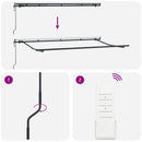 Utrækkelig Markise Orange 350 x 200 cm Stof