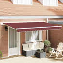 Utrækkelig Markise Bordeaux 350 x 200 cm Stof