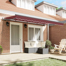 Utrækkelig Markise Bordeaux 350 x 200 cm Stof