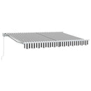 Markiseramme Anthracit og hvid 350 x 200 cm
