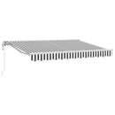 Markiseramme Anthracit og hvid 350 x 200 cm