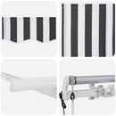 Utrækkelig Markise Antracit 350 x 200 cm Stof