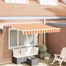Utrækkelig Markise Gul 350 x 200 cm Stof