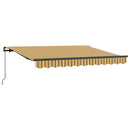 Utrækkelig Markise Gul 350 x 200 cm Stof