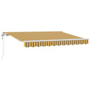 Utrækkelig Markise Gul 350 x 200 cm Stof