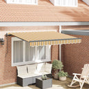 Utrækkelig Markise Gul 350 x 200 cm Stof