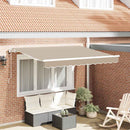 Utrækkelig Markise Beige 350 x 200 cm Stof