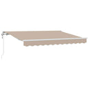 Utrækkelig Markise Beige 350 x 200 cm Stof