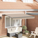 Utrækkelig Markise Beige 350 x 200 cm Stof