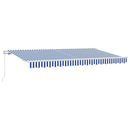 Utrækkelig Markise Blå 400 x 200 cm Stof